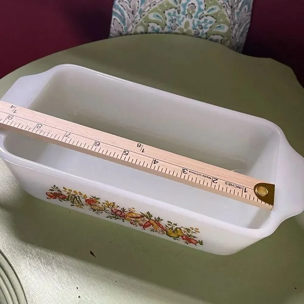 Anchor Hocking Fire King 1QT Natures Bounty baking loaf dish.